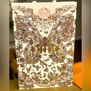 Authentic medium beautiful Christmas pink Dior bag